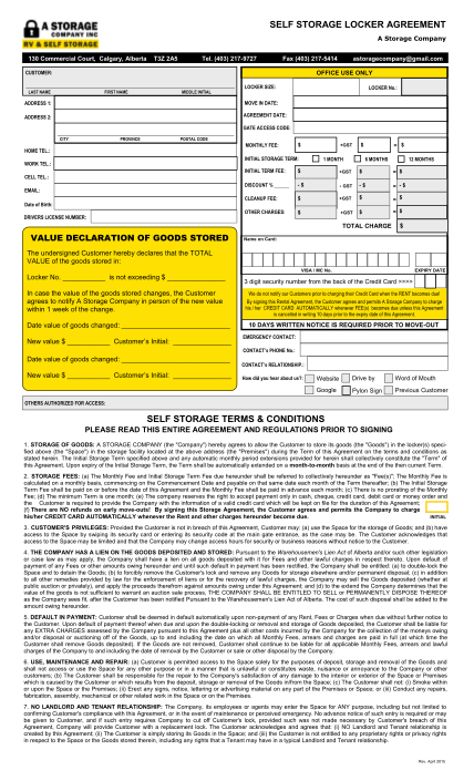 17 Public Storage Rental Agreement Page 2 Free To Edit Download And Print Cocodoc 8798