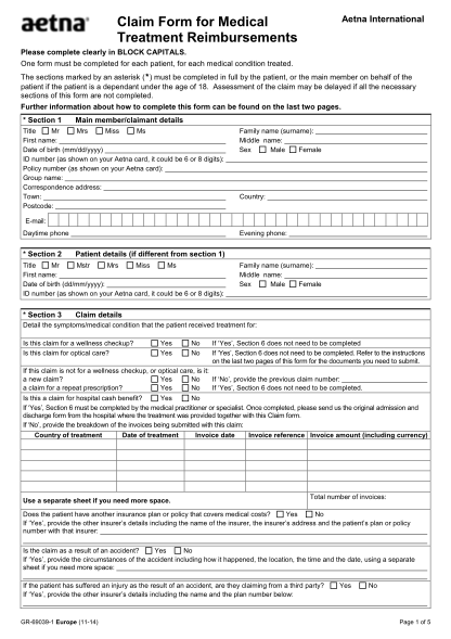 99 Medical Claim Form page 2 - Free to Edit, Download & Print | CocoDoc