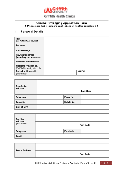 83092603-clinical-privileging-application-form-1-personal-details