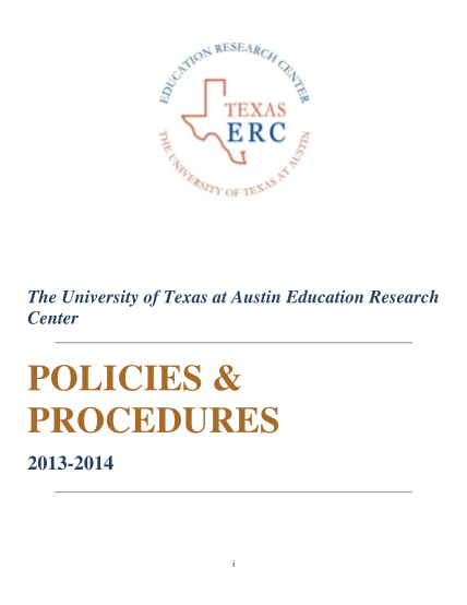 83138532-policies-amp-procedures-texas-education-research-center-utaustinerc