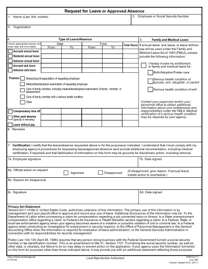 16 Leave Form Army Free To Edit Download And Print Cocodoc