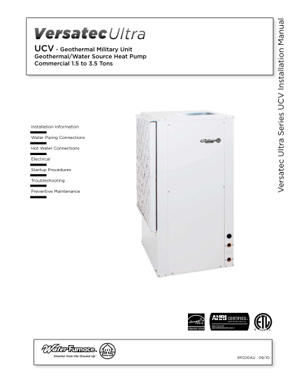 83578213-versatec-ultra-series-ucv-installation-manual