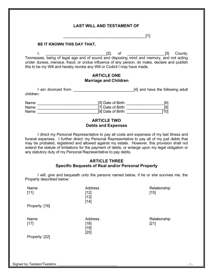 837024-fillable-last-will-and-testament-remarriage-tennessee-form