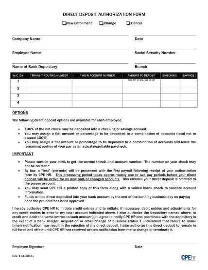 25 employee direct deposit authorization form free to edit download print cocodoc