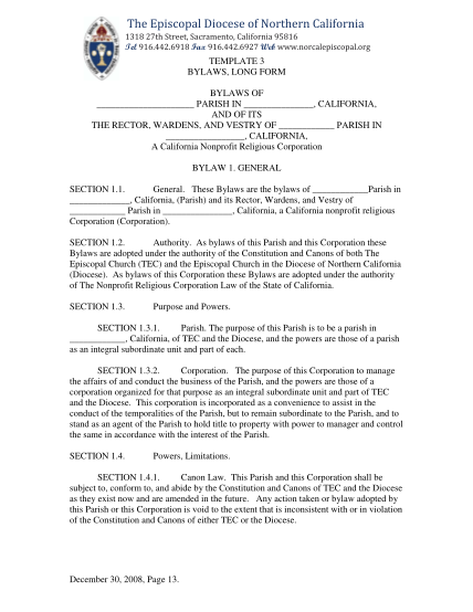 8395531-parish-bylaws-long-form-the-episcopal-diocese-of-northern