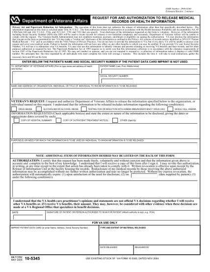 8400424-veterans-administration-medical-release-authorization-form