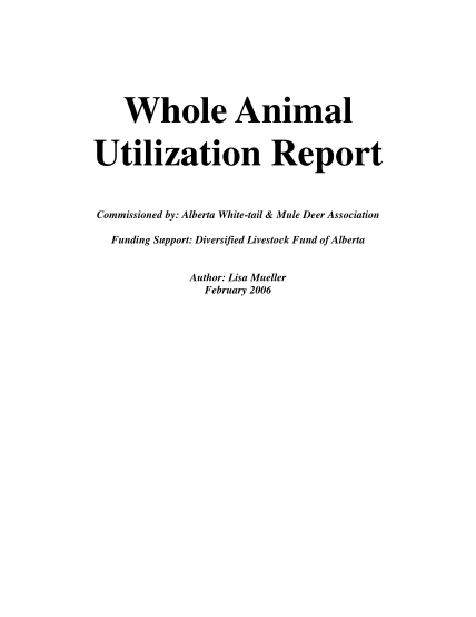 84210705-whole-animal-utilization-report