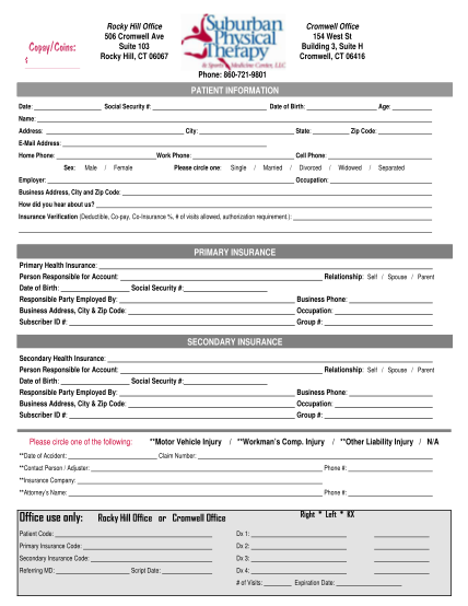 8431049-2007-chart-forms-suburban-physical-therapy-amp-sports-medicine