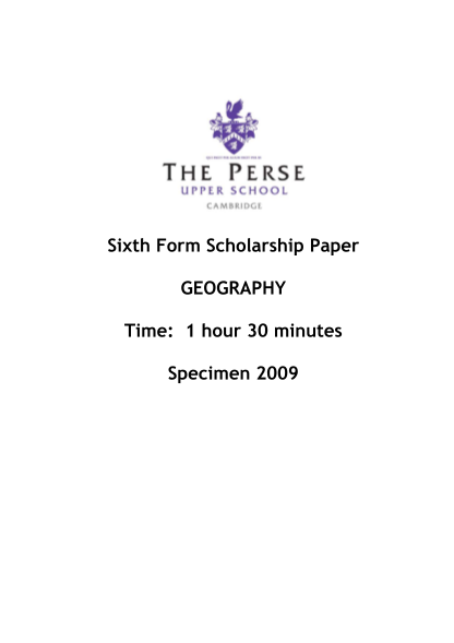 84442332-sixth-form-scholarship-paper-geography-time-1-hour-30