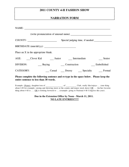 8489275-fashion-show-entry-form-sample