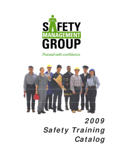 8509895-2009-safety-training-catalog-safety-management-group