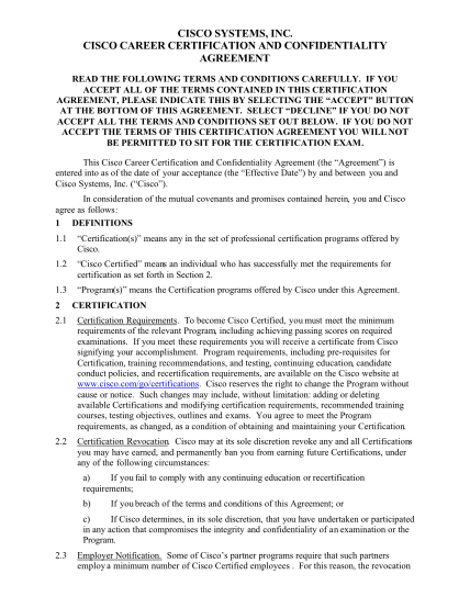 8562775-fillable-cisco-confidentiality-agreement-form
