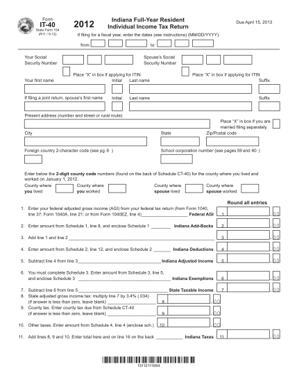 85788003-form-it-40-state-form-154-r11-9-12-indiana-full-year-resident-individual-income-tax-return-2012-if-in
