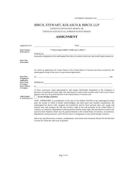 8583365-us-patent-rights-assignment-form-birch-stewart-kolasch-birch-llp