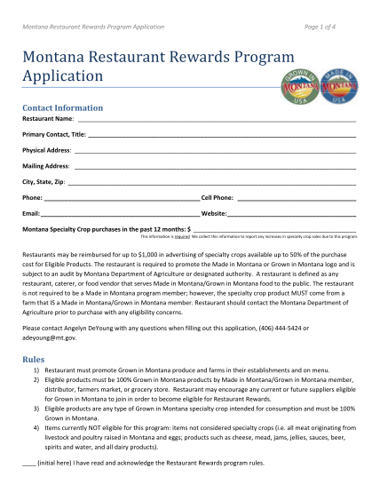 85854101-click-here-to-e-mail-form-montana-restaurant-rewards-program-application-page-1-of-4-montana-restaurant-rewards-program-application-contact-information-restaurant-name-primary-contact-title-physical-address-mailing-address-city-state