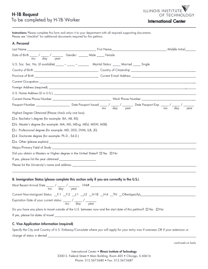 8609932-h-1b-request-forms-illinois-institute-of-technology-iit