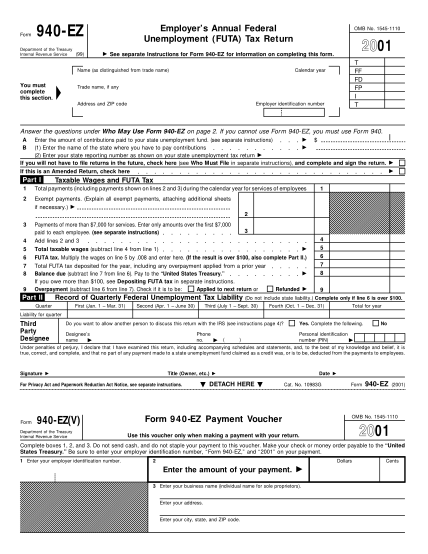 86337430-2001-see-separate-instructions-for-form-940-ez-for-information-on-completing-this-form-irs
