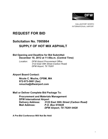 8650736-request-for-bid-solicitation-no-7005864-supply-of-hot-mix