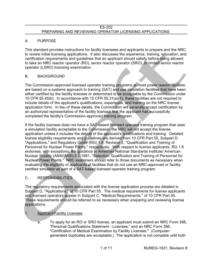 86985548-draft-es-202-for-supplement-1-to-revision-8-of-nureg-1021-nrc-pbadupws-nrc
