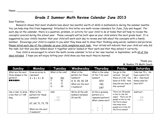 87110024-grade-2-summer-math-review-calendar-june-b2013b