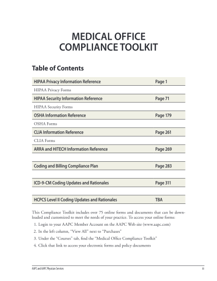 87201700-medical-office-compliance-toolkit-aapc-client-services