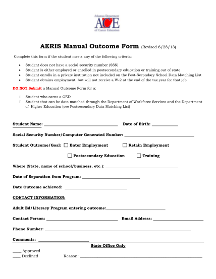 87236976-aeris-manual-outcome-form-revised-62813-ace-arkansas