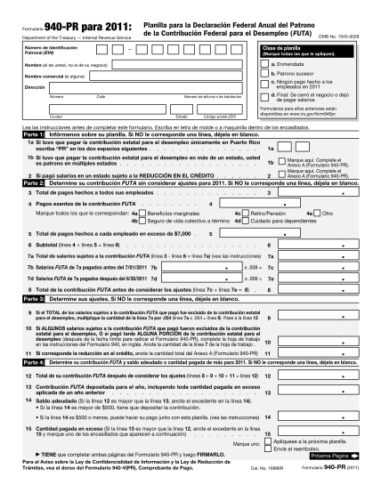 87409696-2011-form-940-pr-employers-annual-federal-unemployment-futa-tax-return-puerto-rican-version-irs