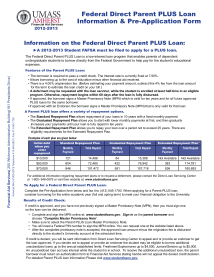 8758918-federal-direct-parent-plus-loan-information-amp-pre-application-form-umass