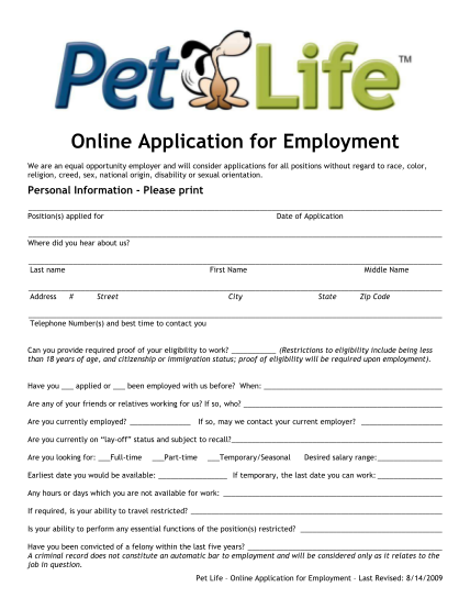 8796208-fillable-pet-life-employment-opportunities-form