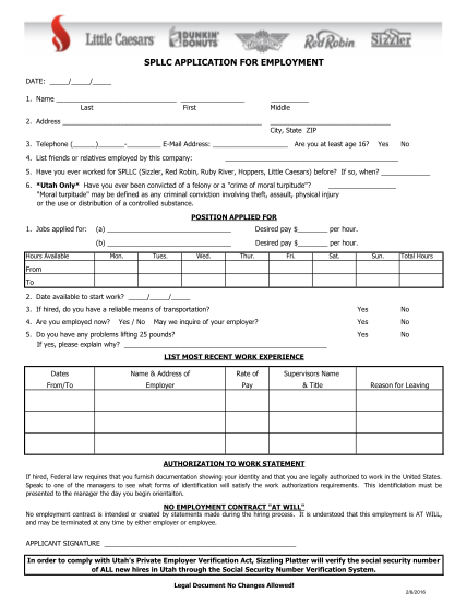 8797953-fillable-spllc-application-for-employment-form