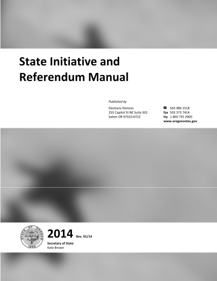 88072521-state-initiative-and-referendum-manual-oregon-secretary-of-state