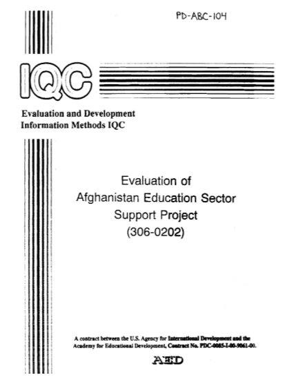 88080165-evaluation-of-afghanistan-education-sector-support-project-pdf-usaid