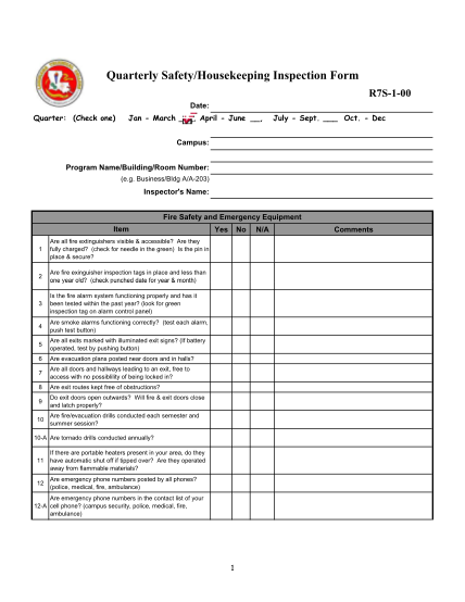 8818998-fillable-housekeeping-inspection-forms