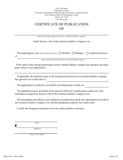8831187-certificate-of-publication-form-new-york-state-department-of-state-dos-ny