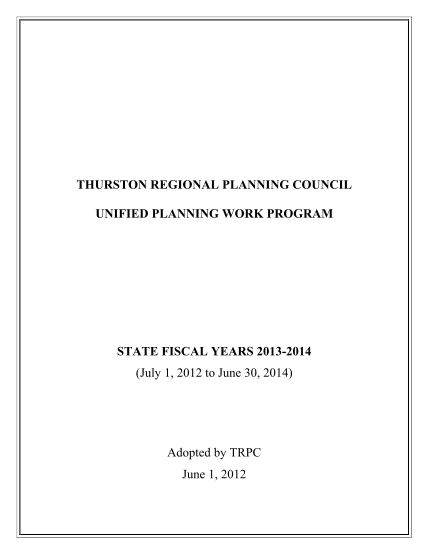 88416862-sfy14-trpc-unified-planning-work-program-sfy14-trpc-unified-planning-work-program-wsdot-wa