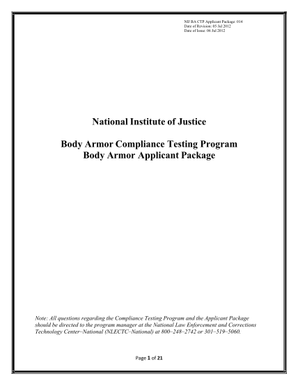 8860227-national-institute-of-justice-body-armor-compliance-justnet-justnet