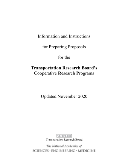 8869819-information-and-instructions-for-preparing-proposals-transportation-onlinepubs-trb