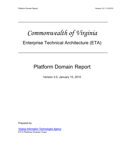 88764194-eta-platform-domain-report-the-virginia-information-technologies-vita-virginia