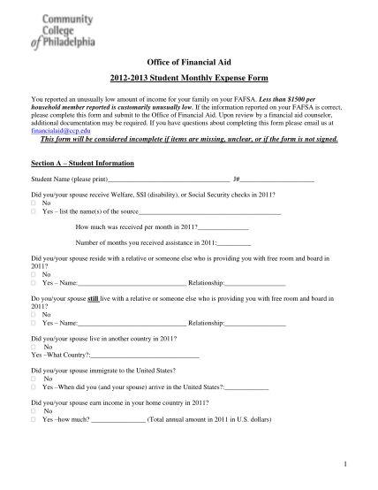 8876587-office-of-financial-aid-2012-2013-student-monthly-expense-form-ccp