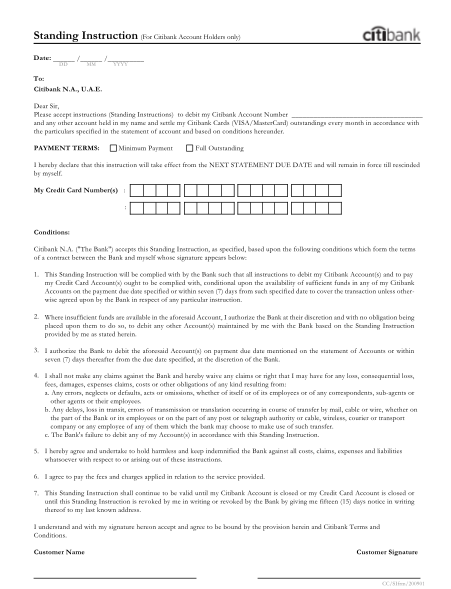 88781-fillable-what-is-online-standing-instruction-in-citibank-form