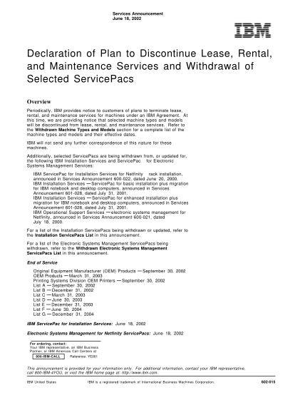 8878319-declaration-of-plan-to-discontinue-lease-rental-and-ibm