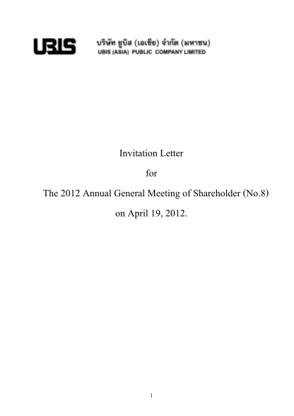 89101501-invitation-letter-for-the-2012-annual-general-meeting-of-shareholder