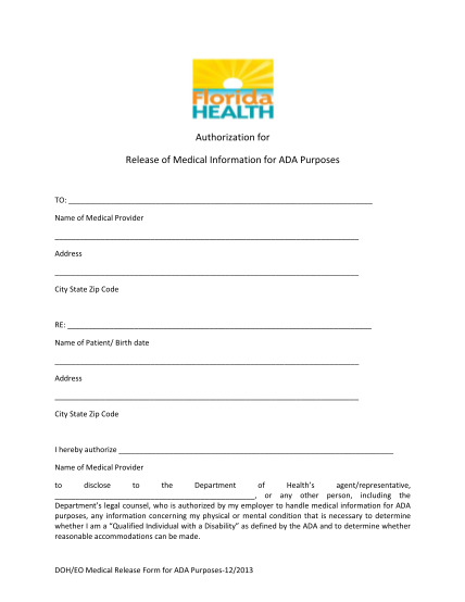 89142137-authorization-for-release-of-medical-information-for-ada-purposes