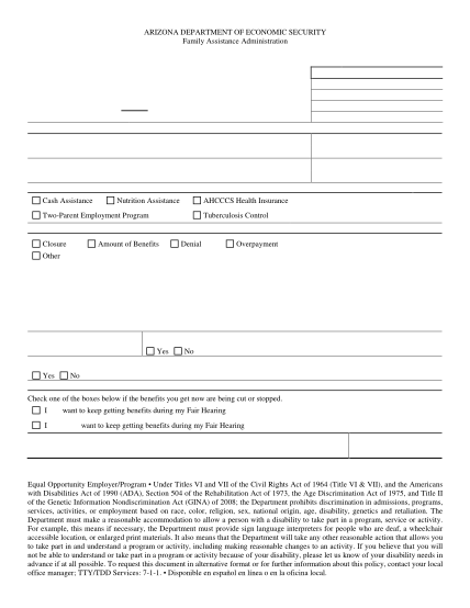 8926343-fillable-fair-hearing-request-for-arizona-form-azdes