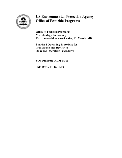 89266543-us-epa-standard-operating-procedures-for-preparation-and-review-of-standard-operating-procedures-42013-a-standard-operating-procedures-for-preparation-and-review-of-standard-operating-procedures