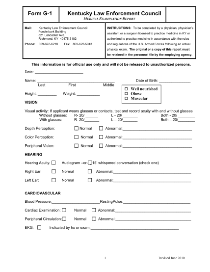 47 medical examination report format page 3 - Free to Edit, Download ...