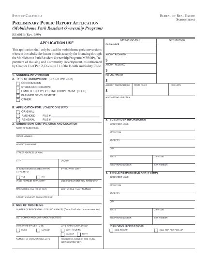 8977144-preliminary-public-report-application-mobilehome-park-resident-dre-ca