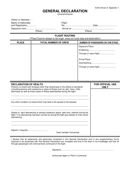 8996374-form-7507-general-declaration-agriculture-customs-immigration