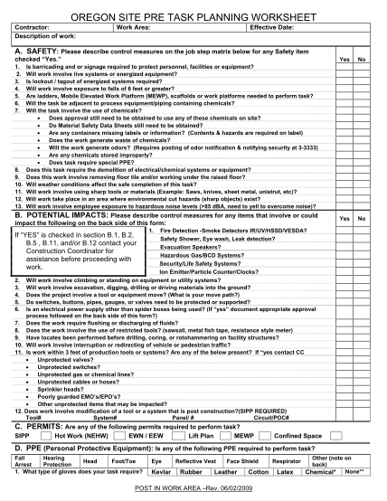 8997327-fillable-2009-pretask-planning-worksheets-form