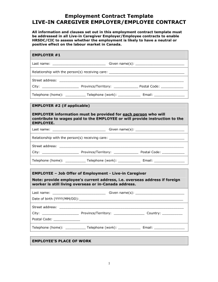 27 employment contract template free to edit download print cocodoc